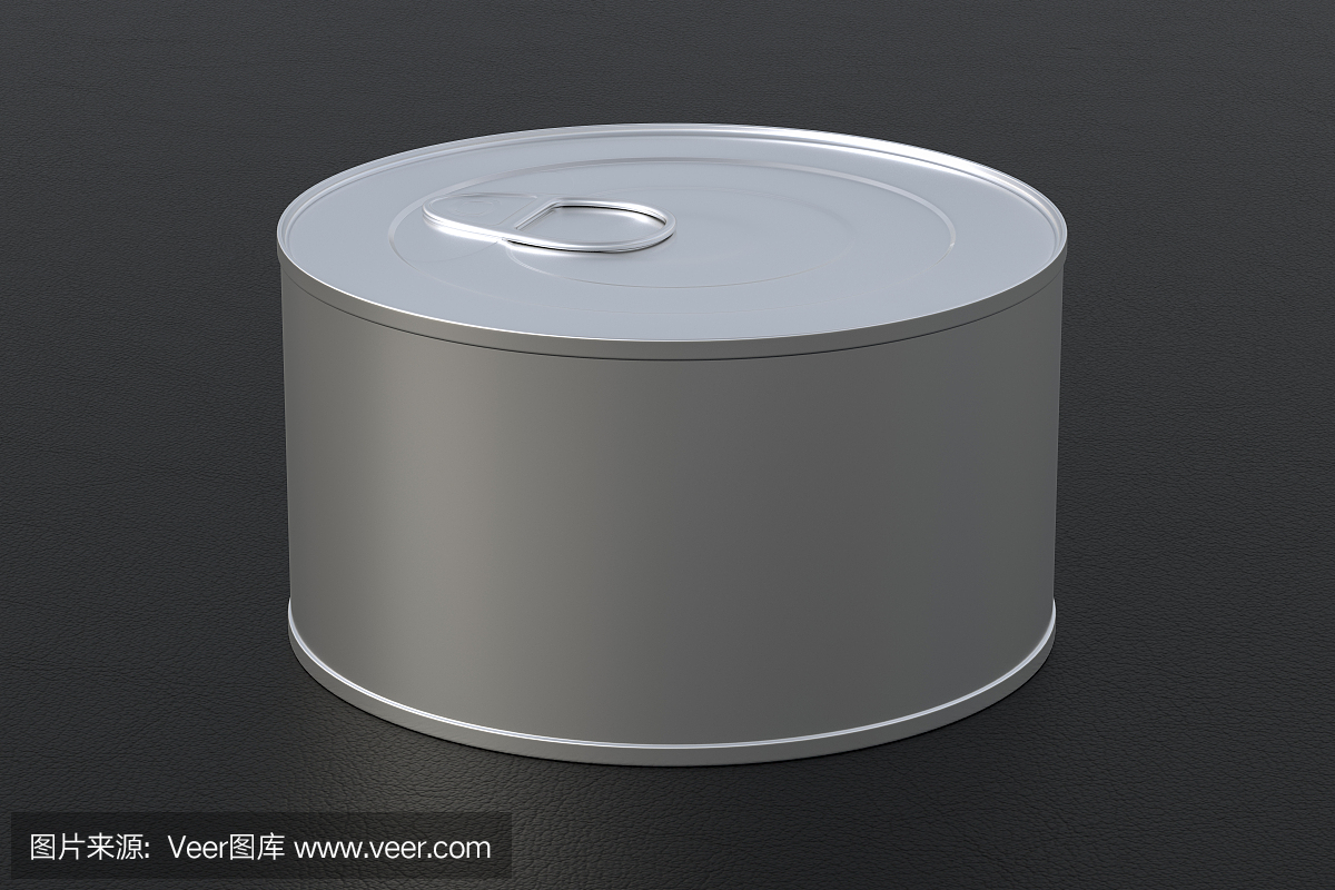 帶易開(kāi)拉環(huán)的空白罐頭食品容器