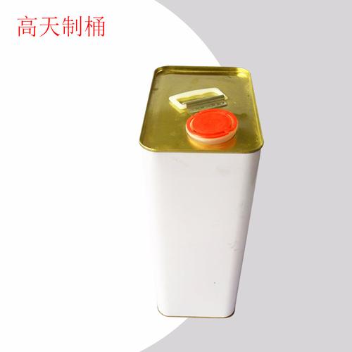 4升方桶廠家供應(yīng) 各厚度粉末卡箍4l方桶 金屬包裝容器