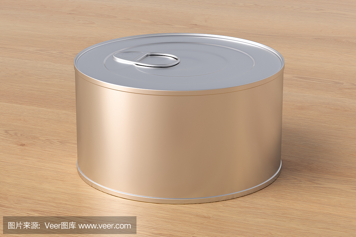 帶易開(kāi)拉環(huán)的空白罐頭食品容器