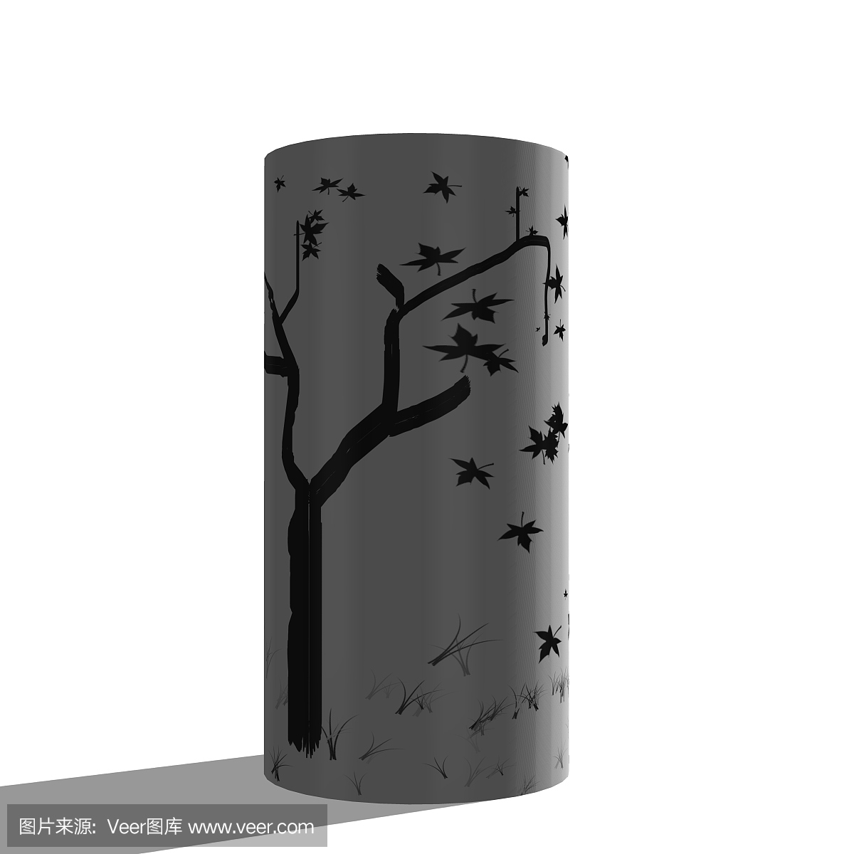 帶樹的飲料盒