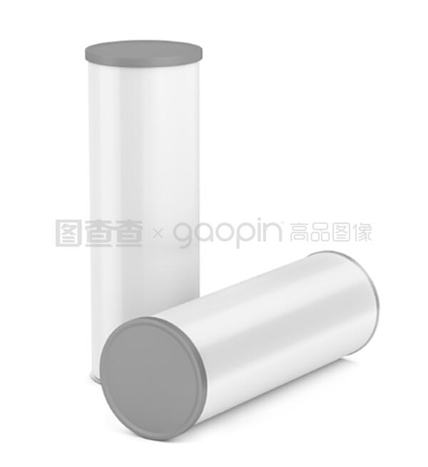 白色空白錫罐