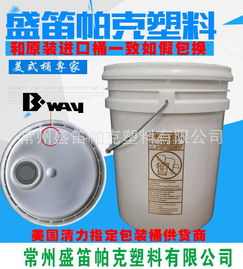 18l bway水處理劑包裝桶 進(jìn)口金屬小蓋塑料桶