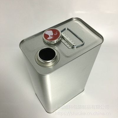 4L機(jī)油金屬罐化工方鐵罐指壓蓋溶劑桶4kg馬口鐵潤滑油罐